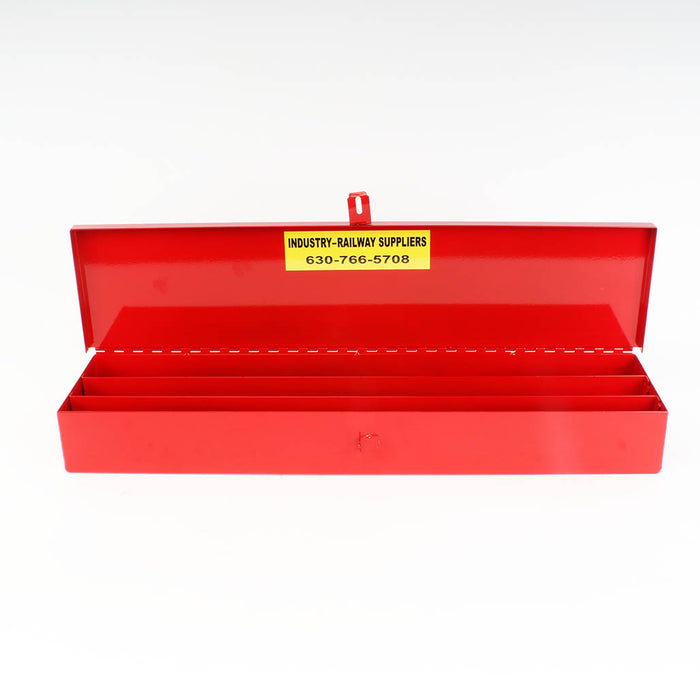 Red steel Flagging Box