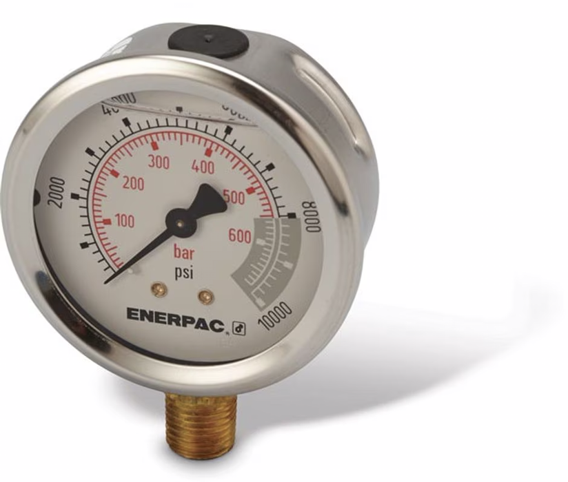 Hydraulic Pressure Gauge – 2.5" Face, Lower Mount