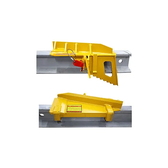 Portable Single-End Derail – Right Throw, Blue Flag