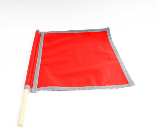 Safety Glo Flag - True Red w/ Reflective Boarders