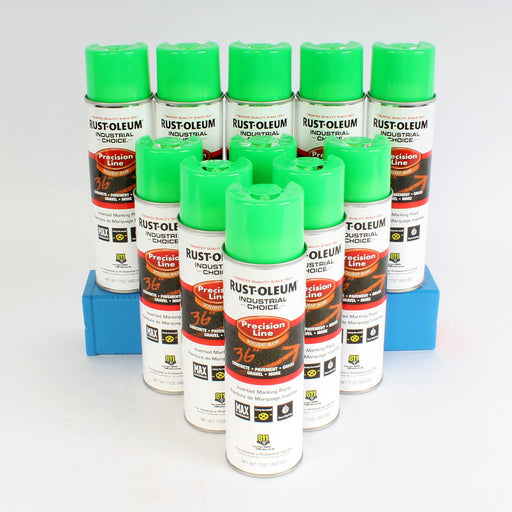 Industrial Choice Enamel Spray Paint - Flourescent Green-Inverted