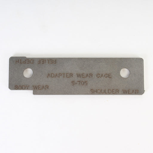 Adapter Wear Gage Front