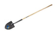 Round point long handle shovel